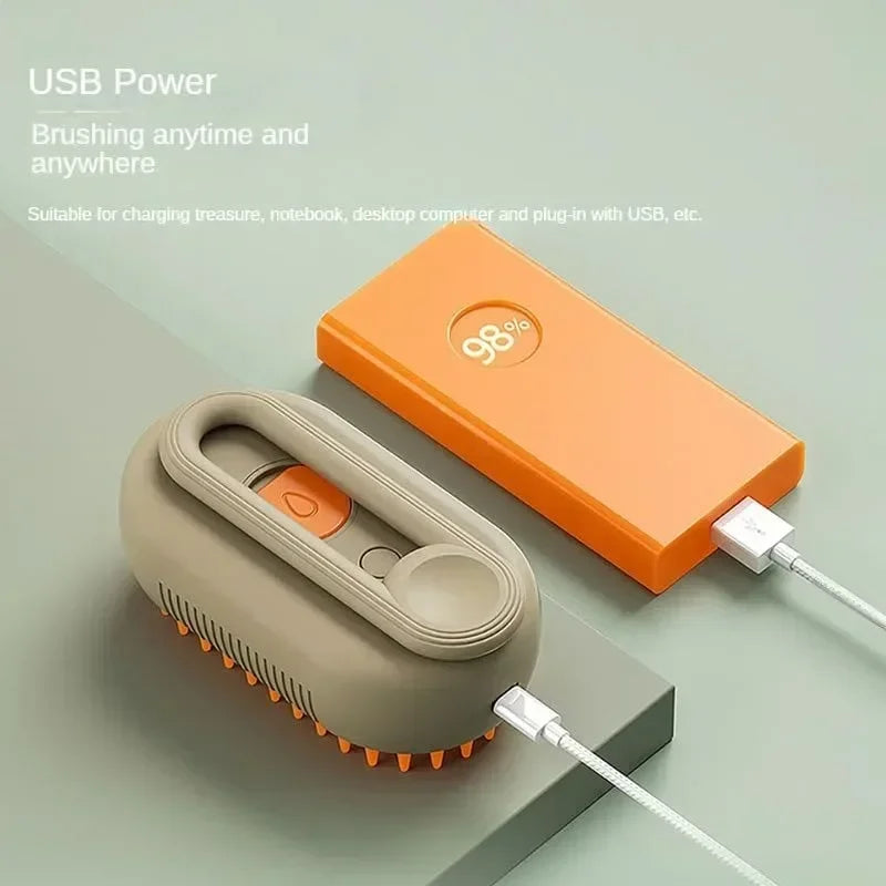 Electric Steamy Pet Hair Brush