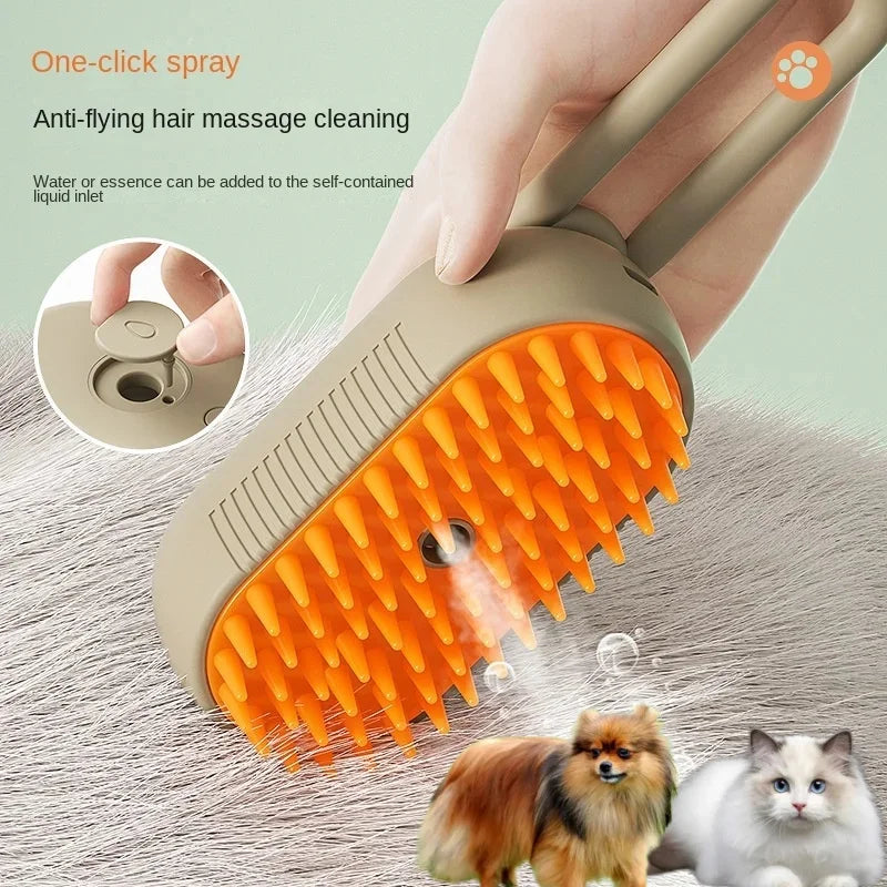 Electric Steamy Pet Hair Brush