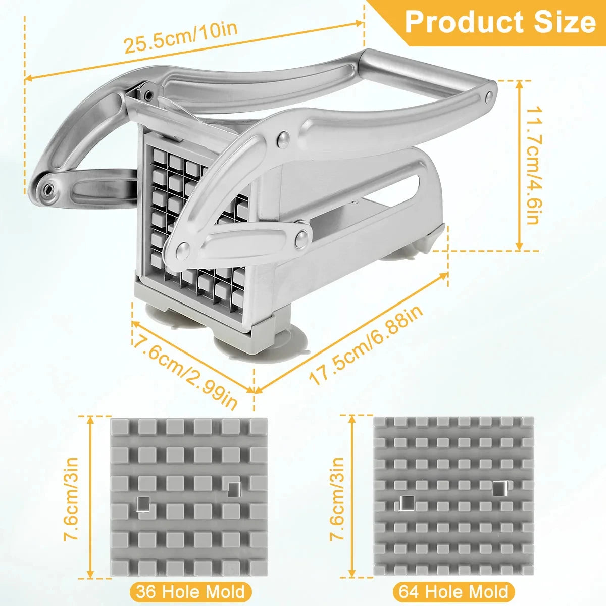 Stainless Steel Manual Potato Dicer