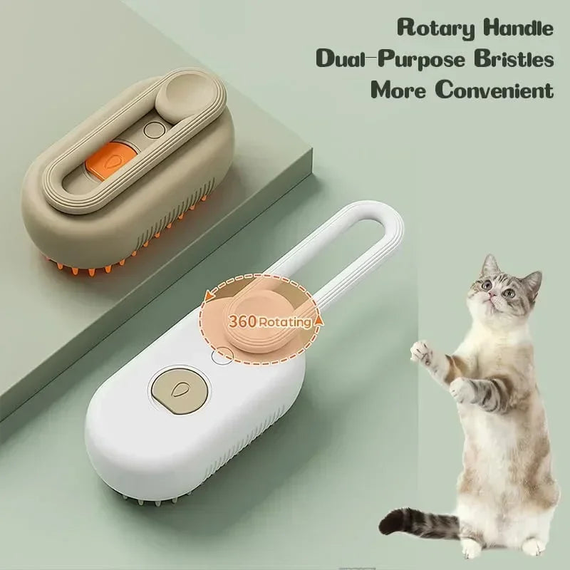 Electric Steamy Pet Hair Brush