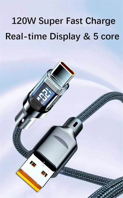Fast Charging Cable With LED Display