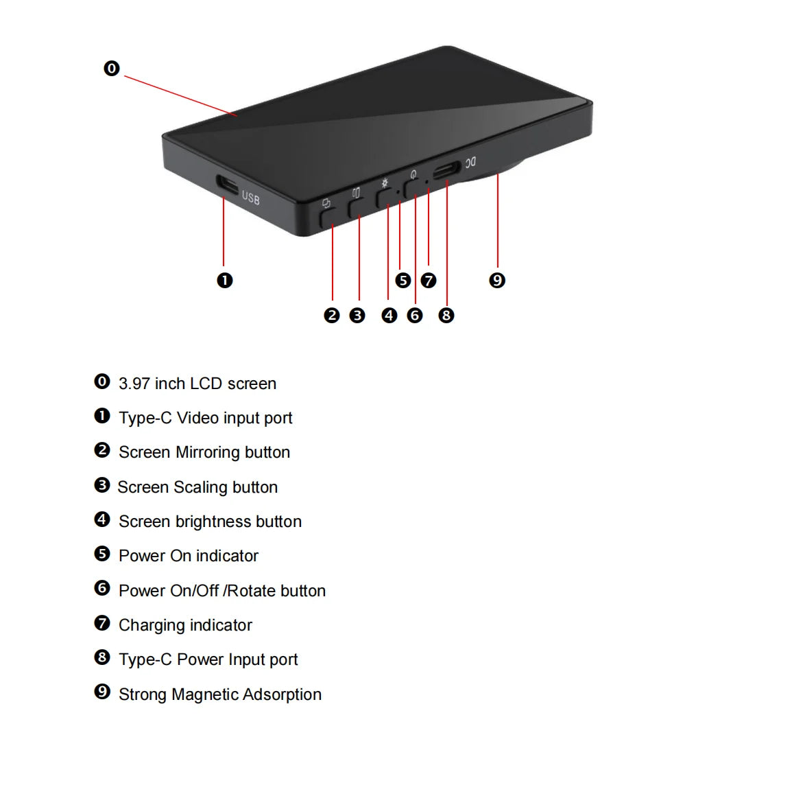 Magnetic Selfie Monitor