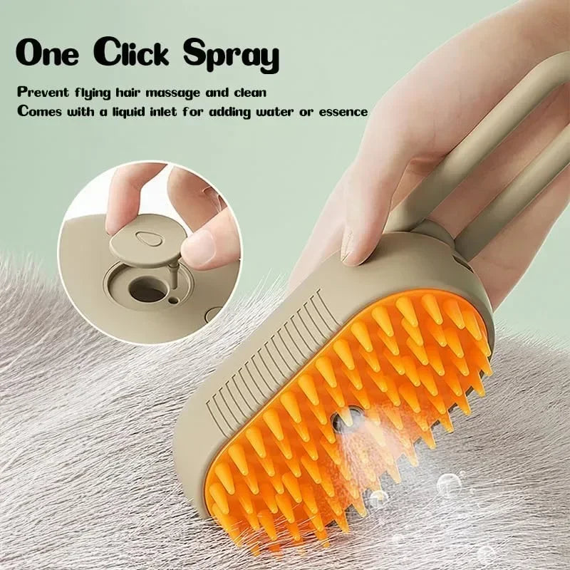Electric Steamy Pet Hair Brush