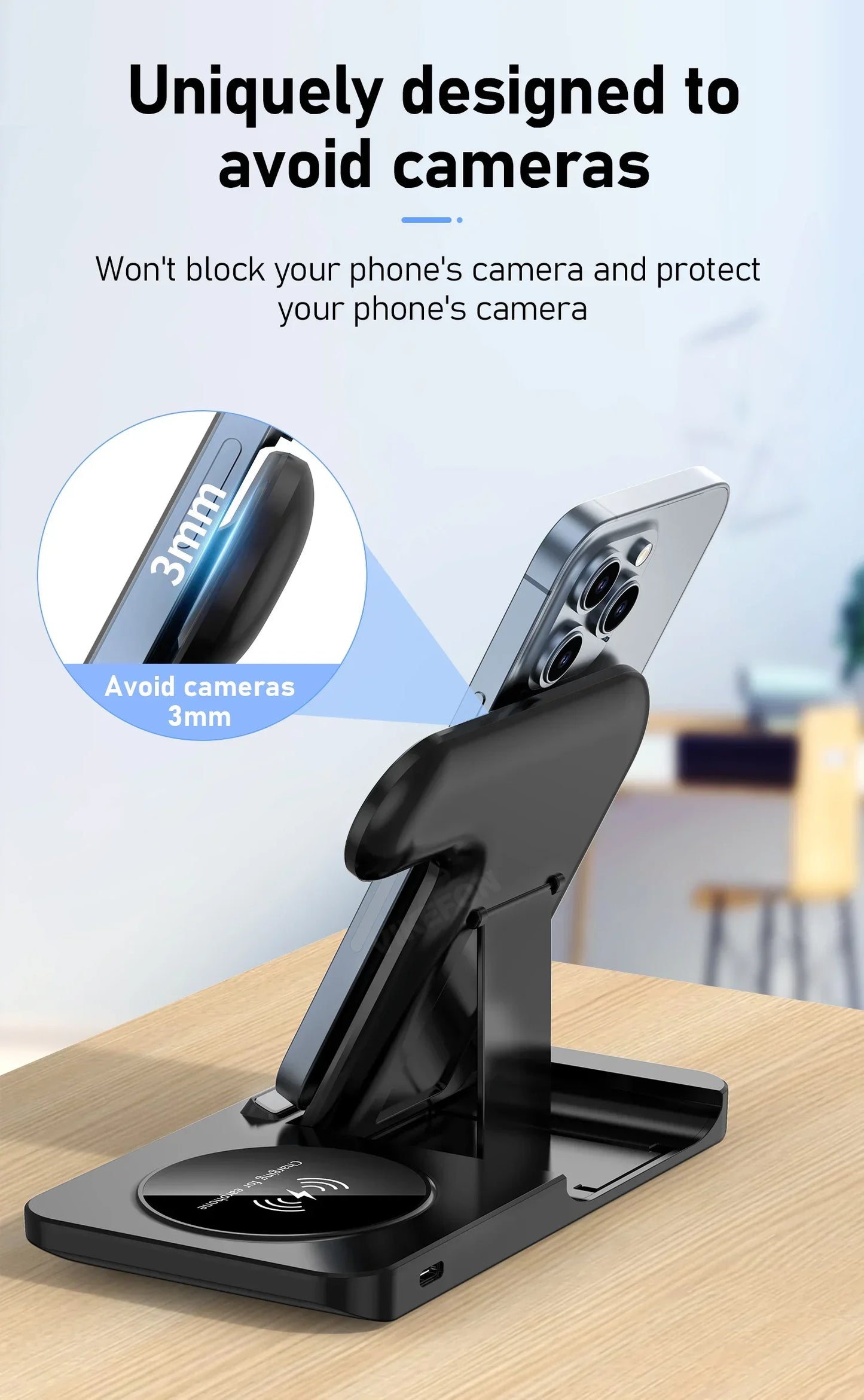 3 in 1 LED Wireless Charger