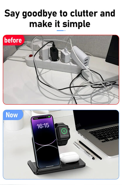 3 in 1 LED Wireless Charger